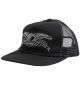 Anti Hero. Basic Eagle Snapback. Black/ Charcoal.