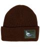 Anti Hero. Pigeon Cuff Beanie. Dark Brown.