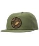 Anti-Hero. Eagle Round Snapback Hat. Moss/ Brown.
