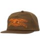 Anti-Hero. Basic Eagle Snapback Hat. Brown/ Orange.