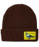 Anti-Hero. Lil Pigeon Label Beanie. Brown/ Yellow.