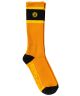 Anti-Hero. Hencho Por Embroidered Sock. Orange/ Yellow.