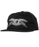 Anti-Hero. Basic Eagle Snapback. Black/Grey.
