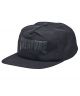 Creature. Logo Tone Unstructured Strapback Hat. Black.