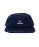 Ditch Life. 6 Panel Hat. Distressed Navy.