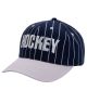 Hockey. Pinstripe Snapback Hat. Navy.