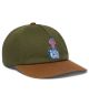 HUF. Melt 5 Panel Snapback Hat. Green.