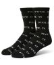 HUF. Fuck It Glow Sock. Black.