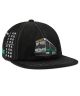 HUF. Transportation Connection Snapback Hat. Black.
