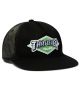 HUF x Thrasher Logo Twill Trucker Hat. Black.
