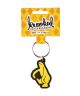 Krooked. Schmoo Keychain. Black/ Yellow.