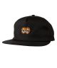 Krooked. Eyes Snapback Hat. Black/ Orange.