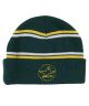 Krooked. Trinity Beanie. Green / Yellow / White.