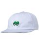 Krooked. Eyes Snapback. White/Green.