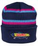 Krooked. Bored Beanie. Navy/ Blue/ Magenta.