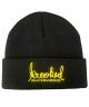 Krooked. Skript Beanie. Black/ Yellow.