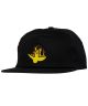 Krooked. Fire Bird Snapback Hat. Black.