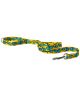 Krooked. Flowers Dog Leash. Yellow.