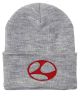 Limosine. Limo Logo Beanie. Grey / Red.