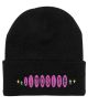 Limosine. Pink Bubz Beanie. Black.