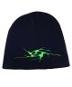 Limosine. Spiral Skully. Black/Neon Green.