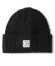 Polar. Double Fold Merino Beanie. Black.