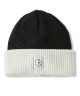 Polar. Double Fold Merino Beanie. Black / White.