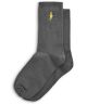 Polar. No Comply Socks. Graphite/Yellow.