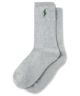 Polar. Rib Socks No Comply Size Large 9.0 - 13.0. Heather Grey/Green.