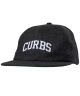 Real. Curbs Strapback Hat. Charcoal.