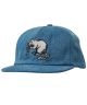 Real. Street Cleaner Snapback Hat. Bleached Denim.