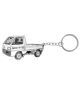 Sci-Fi Fantasy. Keichain Keychain. Silver.
