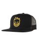 Spitfire. Big Head Trucker Hat. Black/ Yellow.