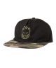 Spitfire. Big Head Snapback Hat. Camo/ Green.