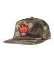 Spitfire. Big Head Fill Strapback Hat. Camo/ Red.