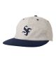 Spitfire. Big League Strapback Hat. Grey/ Navy.