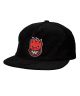 Spitfire. Big Head Snapback Hat. Black/ Red.