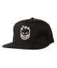 Spitfire. Big Head Snapback Hat. Black/ White.