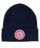 Spitfire. Classic 87 Swirl Patch Beanie. Navy.