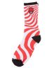 Spitfire. Big Head Fill Socks. Red/White/Black.