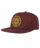 Spitfire. Classic 87 Swirl Hat. Burgundy/Yellow.