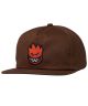 Spitfire. Big Head Fill Snapback. Brown/Red.