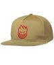 Spitfire. Big Head Snapback. Tan/Red.