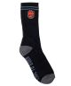 Spitfire. Big Head Fill Socks. Black/Charcoal/Red.