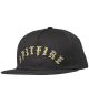 Spitfire. Old E Arch Snapback. Charcoal/Yellow.