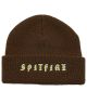 Spitfire. Old E Cuff Beanie. Brown.