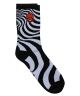 Spitfire. Bighead Fill Socks. White/Black Swirl.