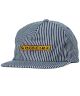 Spitfire. Flames Script Snapback. Indigo Stripes.