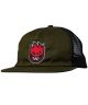 Spitfire. Bighead Fill Snapback Hat. Olive/ Red.