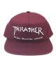 Thrasher. New Religion Hat. Burgundy.